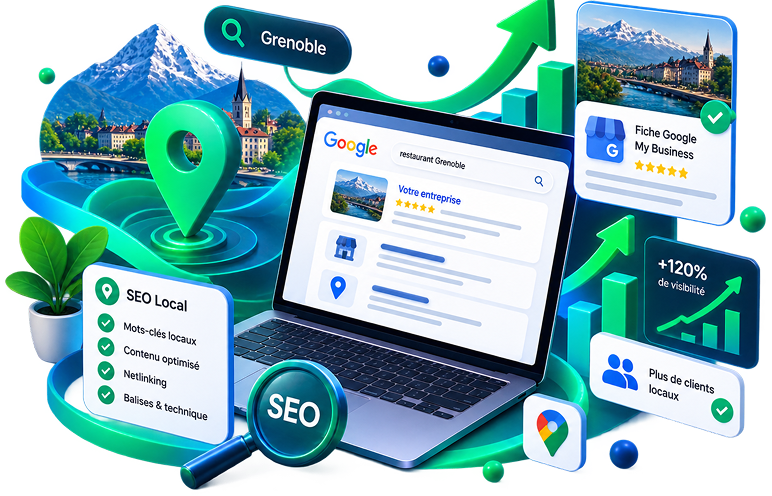 Guide SEO pour PME à Grenoble — Être Trouvé sur Google par vos Clients Isérois
